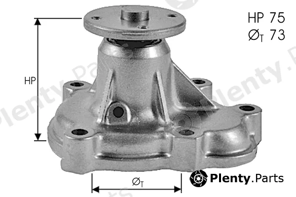 Tecdrive TPAE0116 — Water Pump, engine cooling