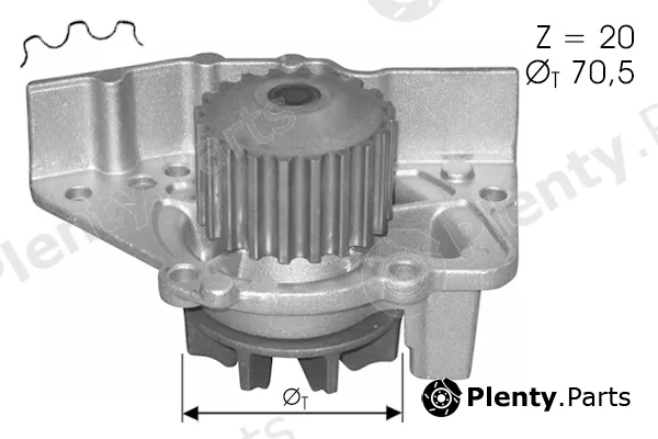 Tecdrive TPAE0031 — Water Pump, engine cooling