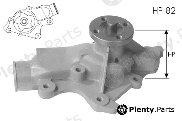 Tecdrive TPAE0174 — Water Pump, engine cooling