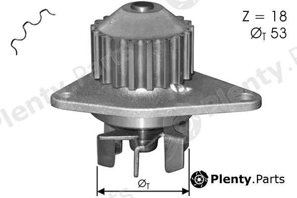 Tecdrive TPAE0007 — Water Pump, engine cooling