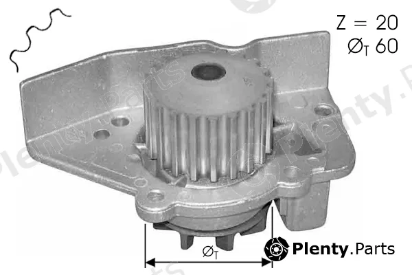 Tecdrive TPAE0062 — Water Pump, engine cooling