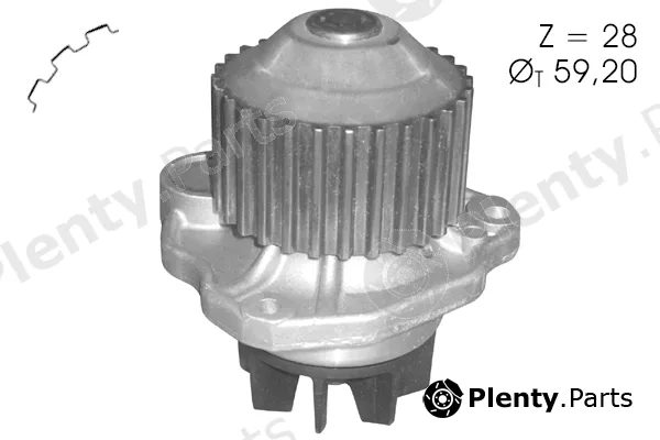 Tecdrive TPAE0162 — Water Pump, engine cooling
