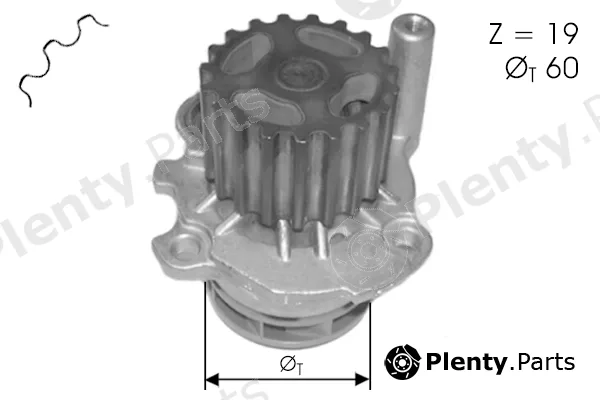 Tecdrive TPAE0059 — Water Pump, engine cooling