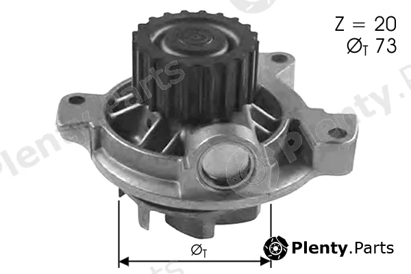 Tecdrive TPAE0044 — Water Pump, engine cooling