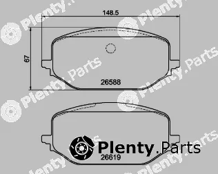 Tecdrive TPF0494 — Brake Pad Set, disc brake