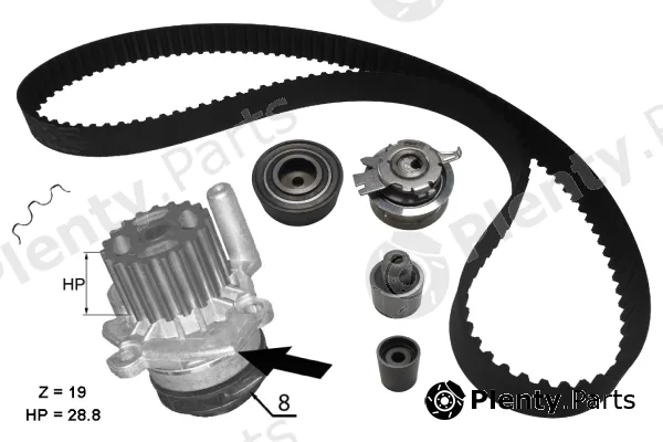 Tecdrive TKPE0022 — Water Pump & Timing Belt Kit