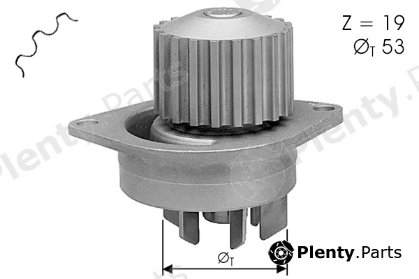 Tecdrive TPAE0015 — Water Pump, engine cooling
