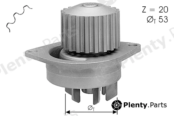 Tecdrive TPAE0023 — Water Pump, engine cooling