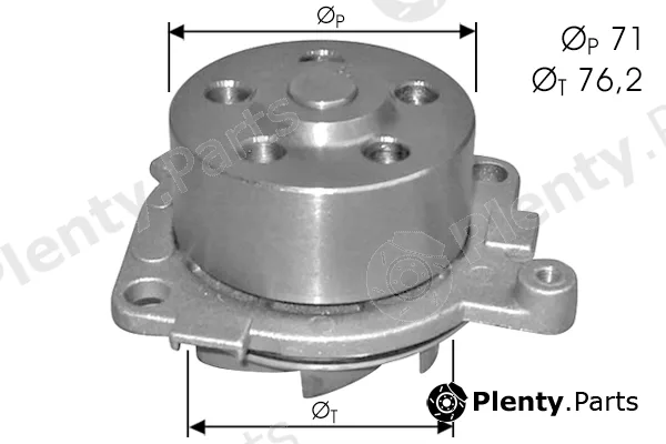 Tecdrive TPAE0077 — Water Pump, engine cooling