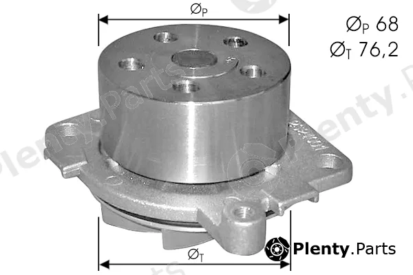 Tecdrive TPAE0168 — Water Pump, engine cooling