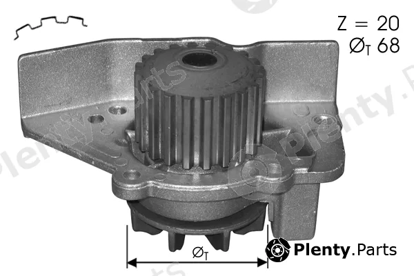 Tecdrive TPAE0110 — Water Pump, engine cooling
