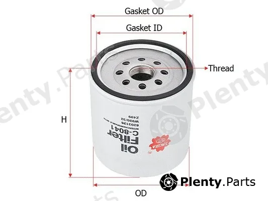 Sakura Filters AU C-8041 — Oil Filter