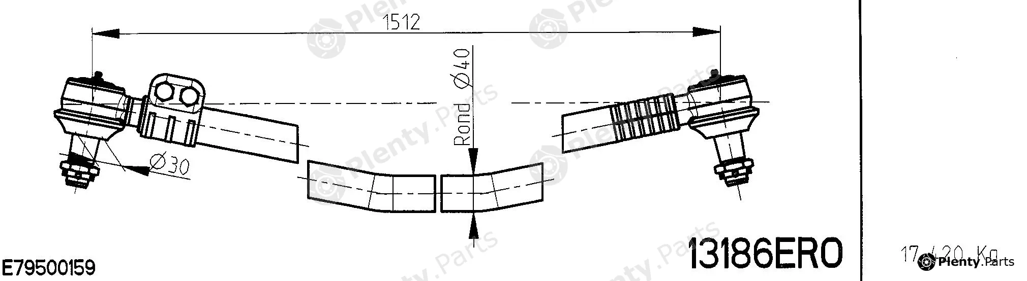 Novocar 13186ERO — Connecting Rod BIELLE DE PONT