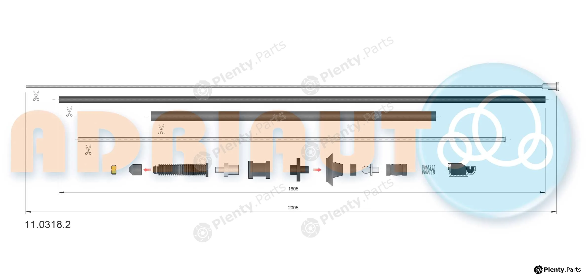 Adriauto 11.0318.2 — Accelerator Cable