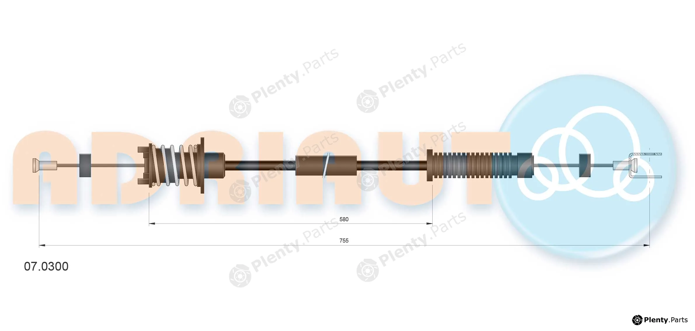 Adriauto 07.0300 — Accelerator Cable