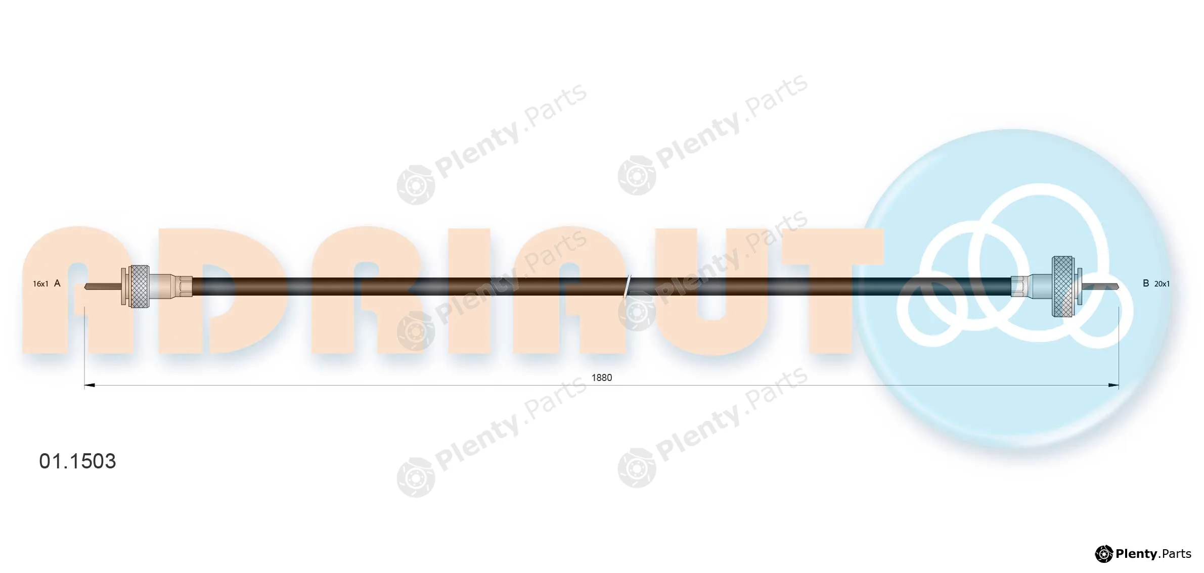 Adriauto 01.1503 — Speedometer Cable