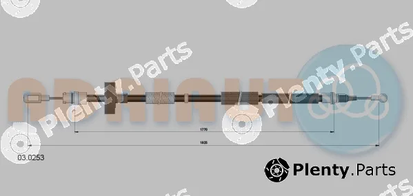 Adriauto 03.0253 — Cable Pull, parking brake