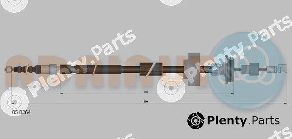 Adriauto 05.0264 — Cable Pull, parking brake