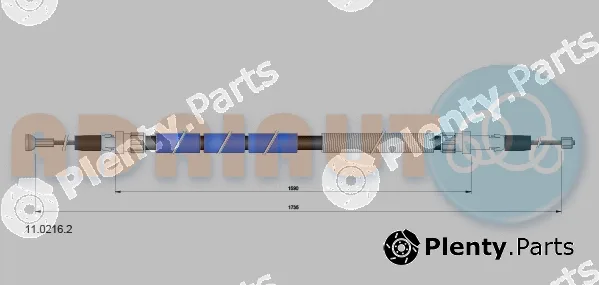 Adriauto 11.0216.2 — Cable Pull, parking brake
