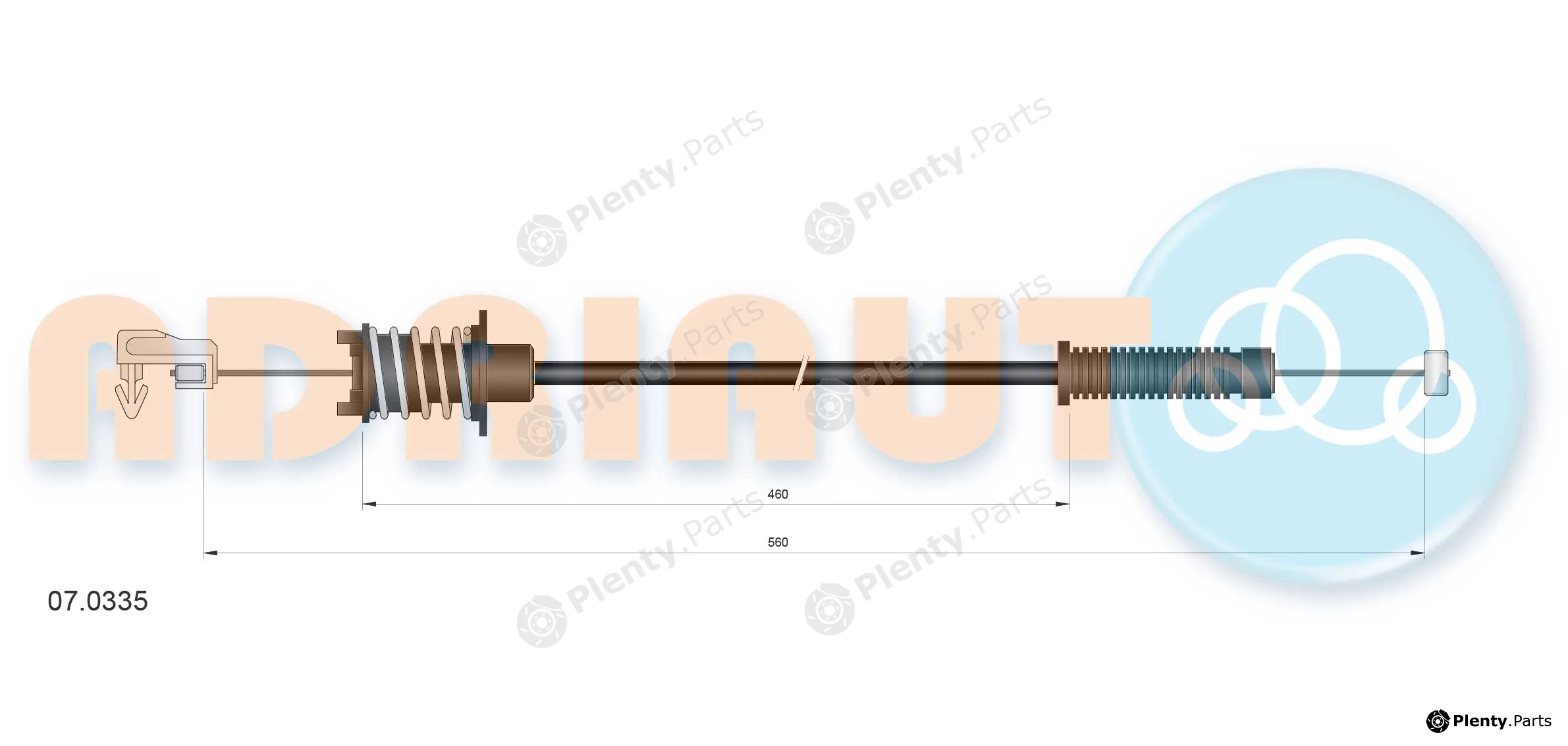 Adriauto 07.0335 — Accelerator Cable