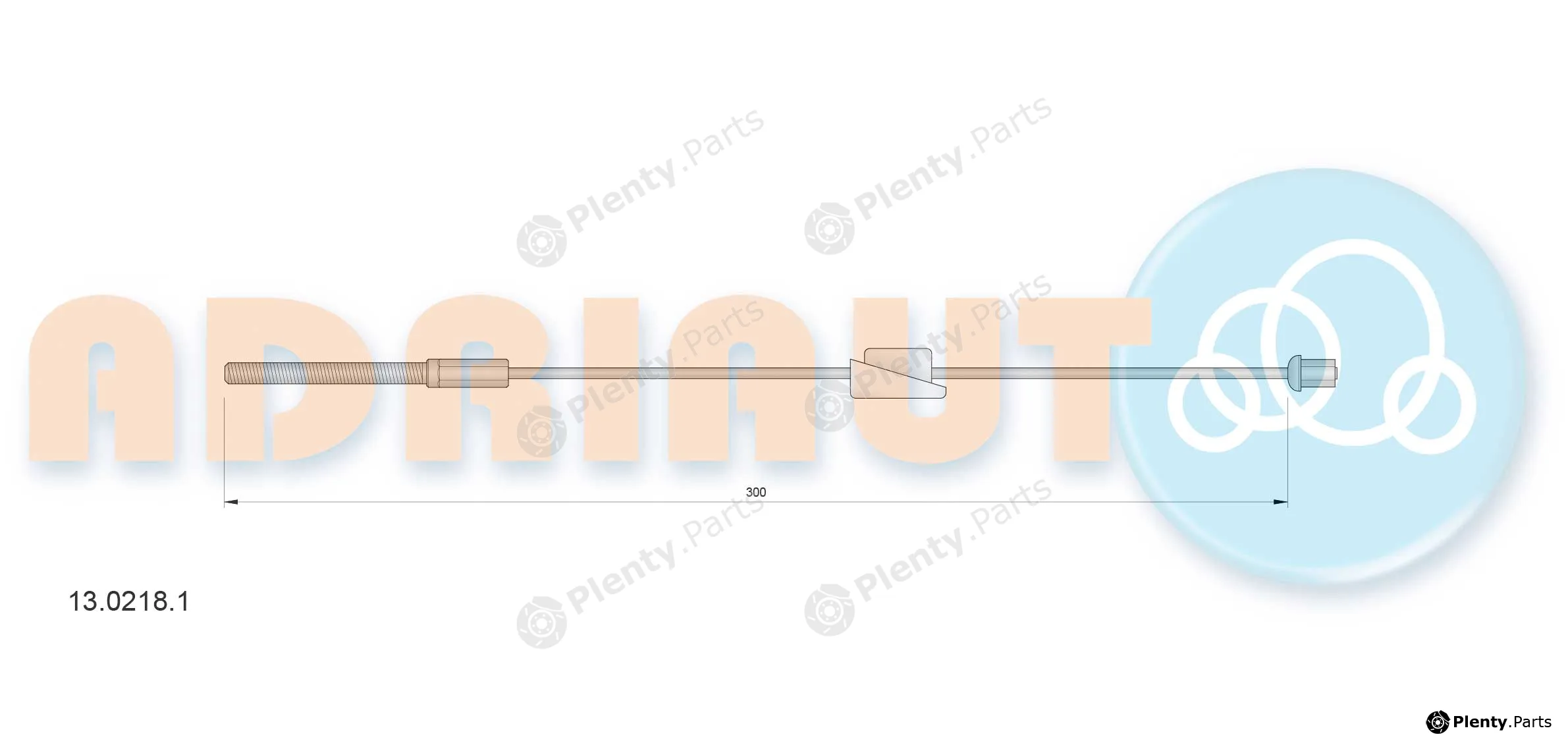 Adriauto 13.0218.1 — Cable Pull, parking brake