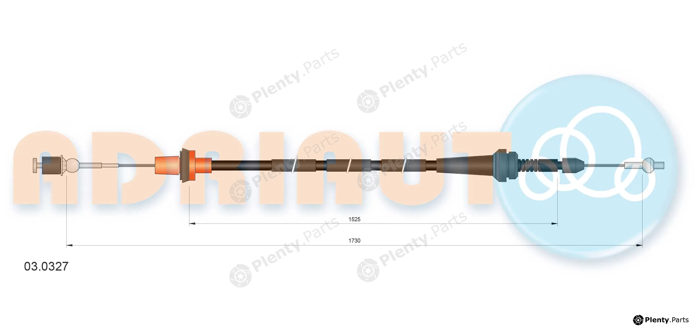 Adriauto 03.0327 — Accelerator Cable