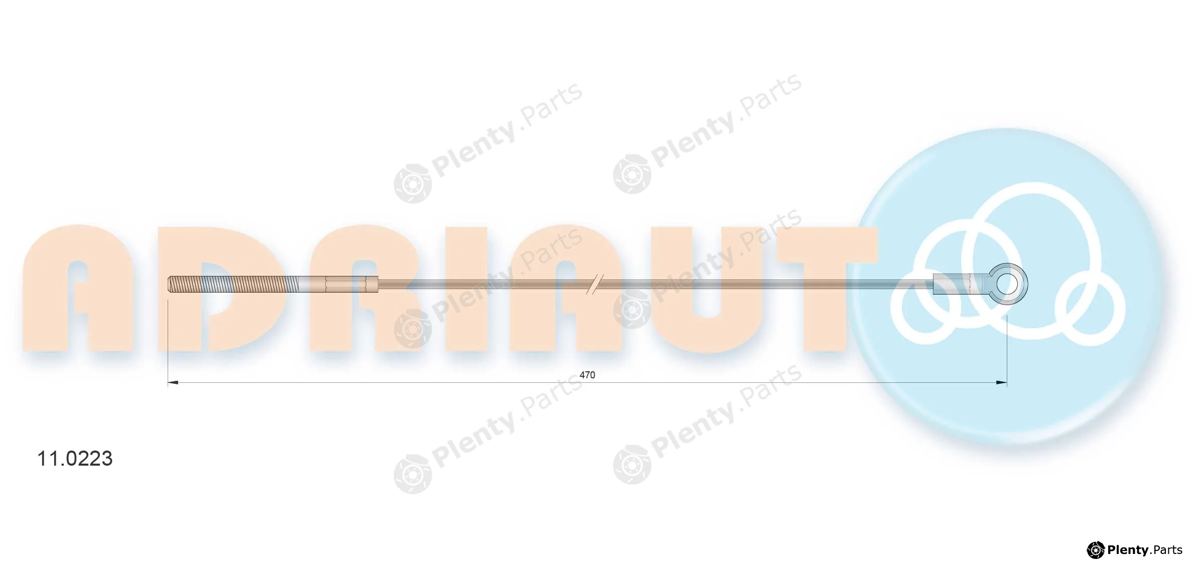 Adriauto 11.0223 — Cable Pull, parking brake