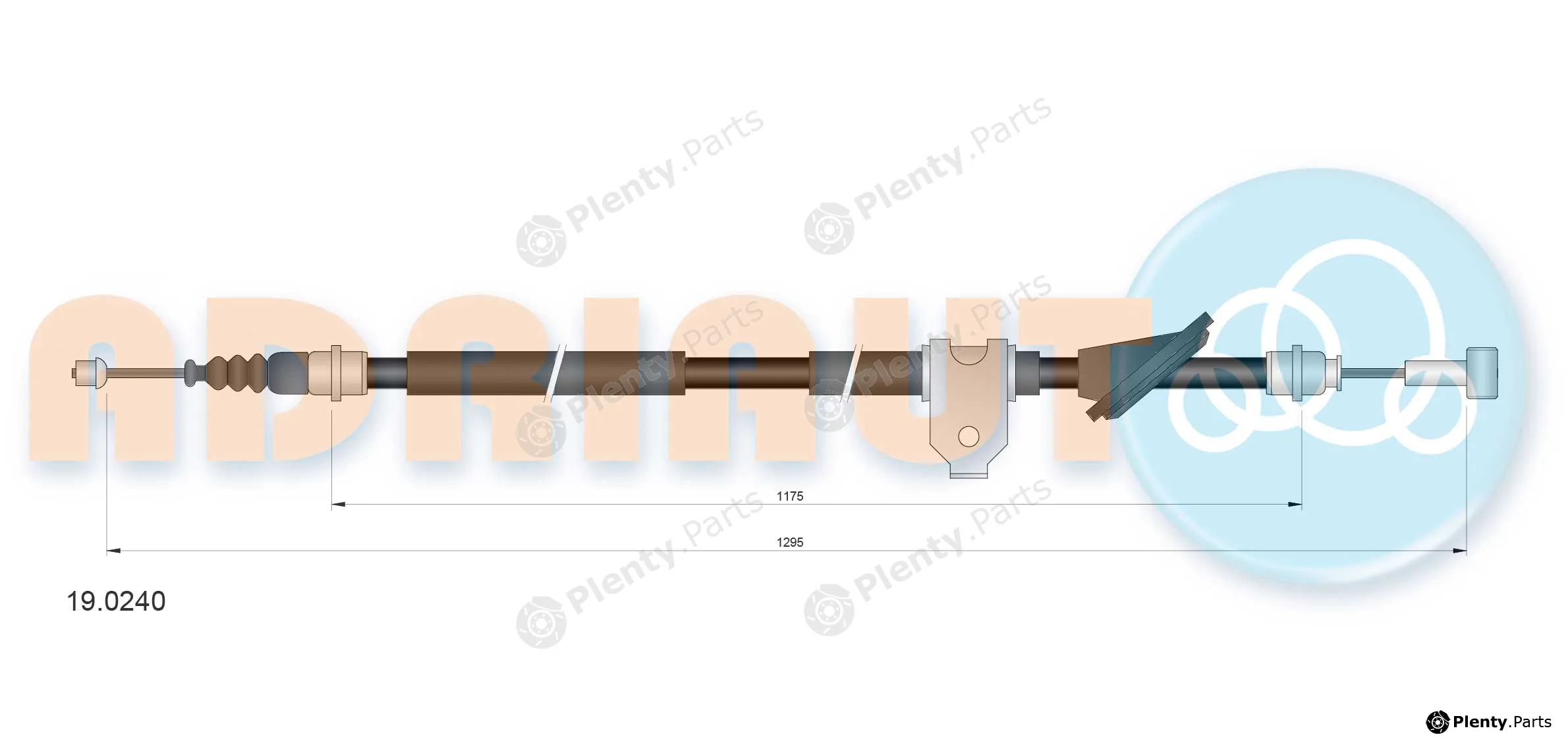 Adriauto 19.0240 — Cable Pull, parking brake