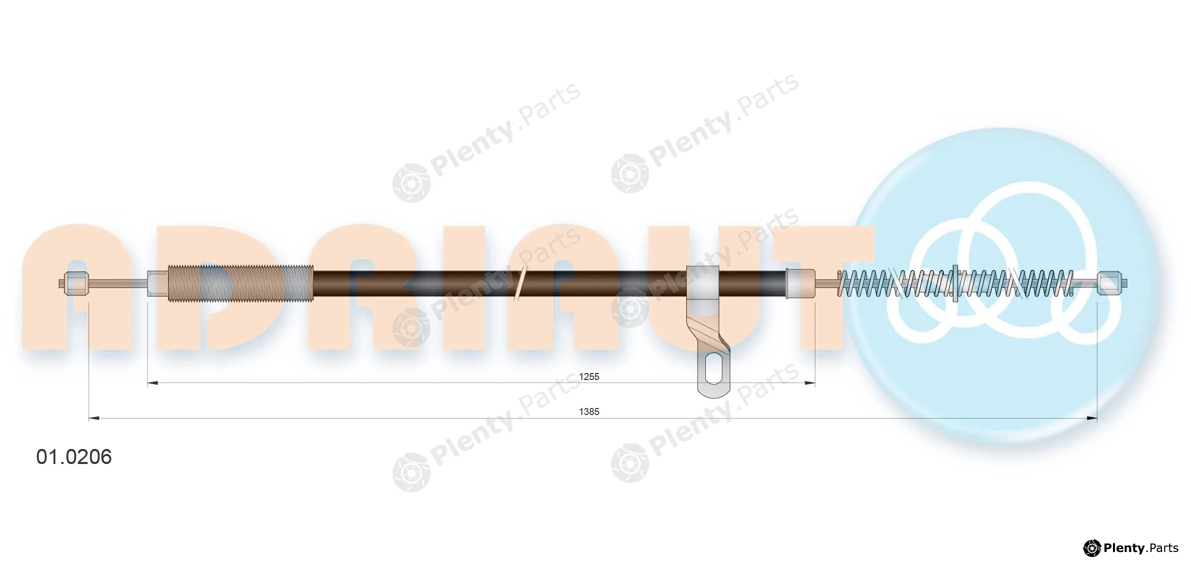 Adriauto 01.0206 — Cable Pull, parking brake