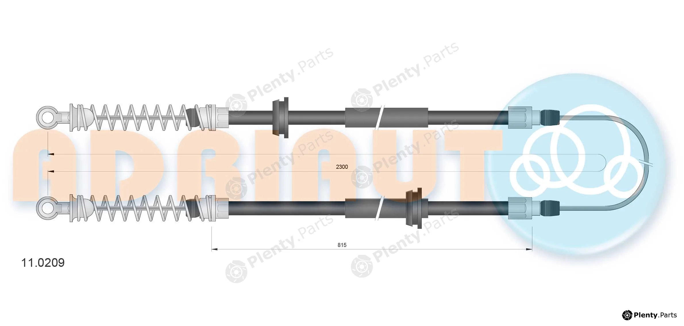 Adriauto 11.0209 — Cable Pull, parking brake