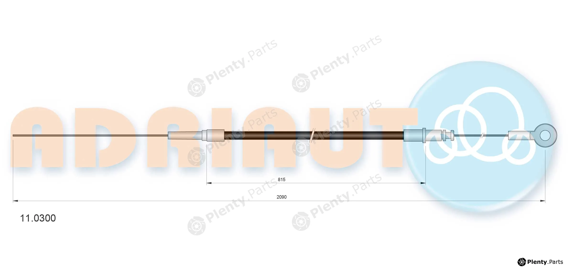Adriauto 11.0300 — Accelerator Cable