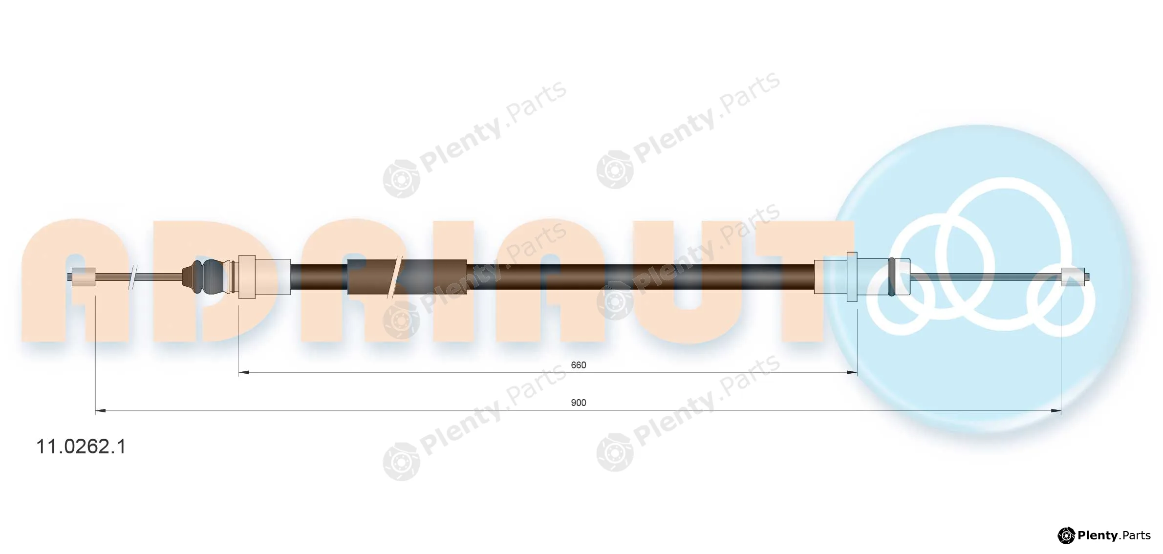 Adriauto 11.0262.1 — Cable Pull, parking brake