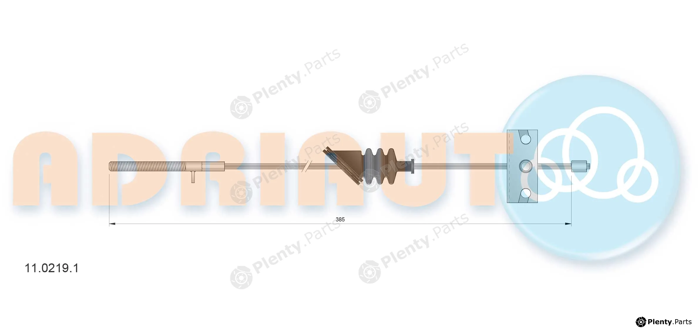 Adriauto 11.0219.1 — Cable Pull, parking brake