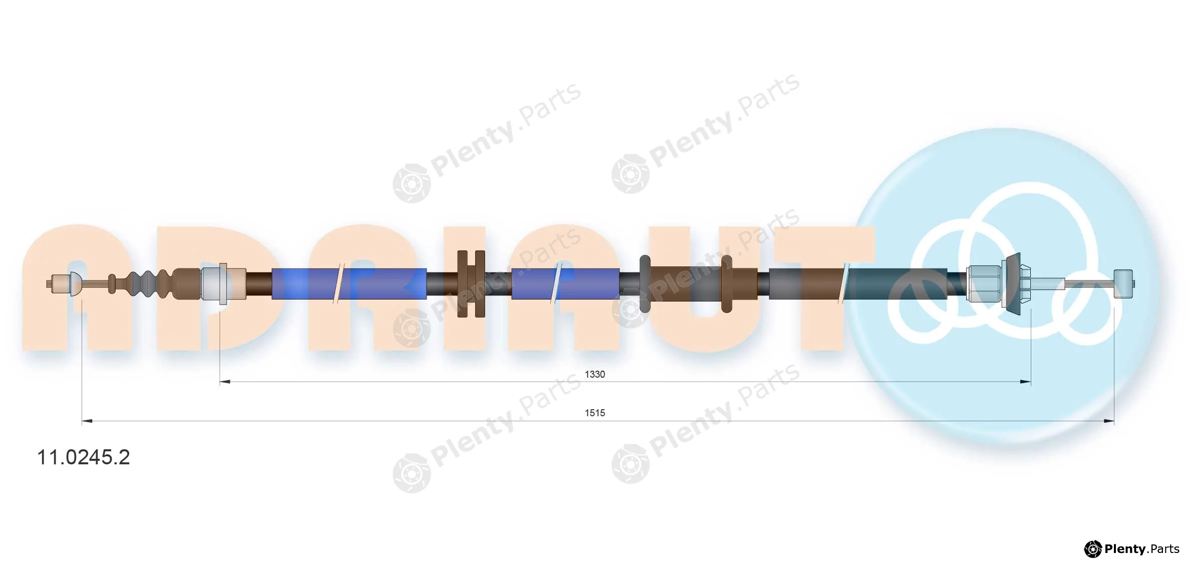 Adriauto 11.0245.2 — Cable Pull, parking brake