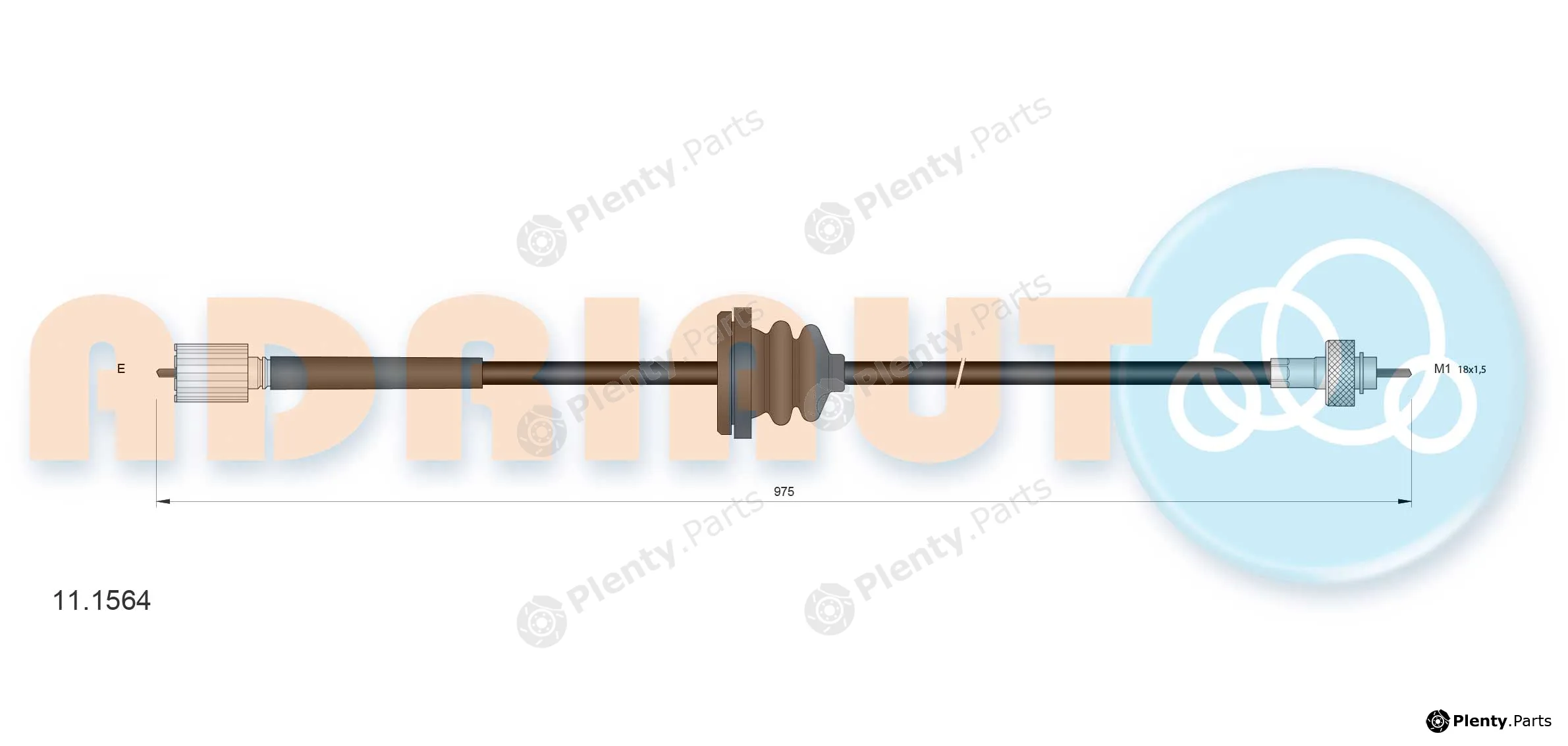 Adriauto 11.1564 — Speedometer Cable