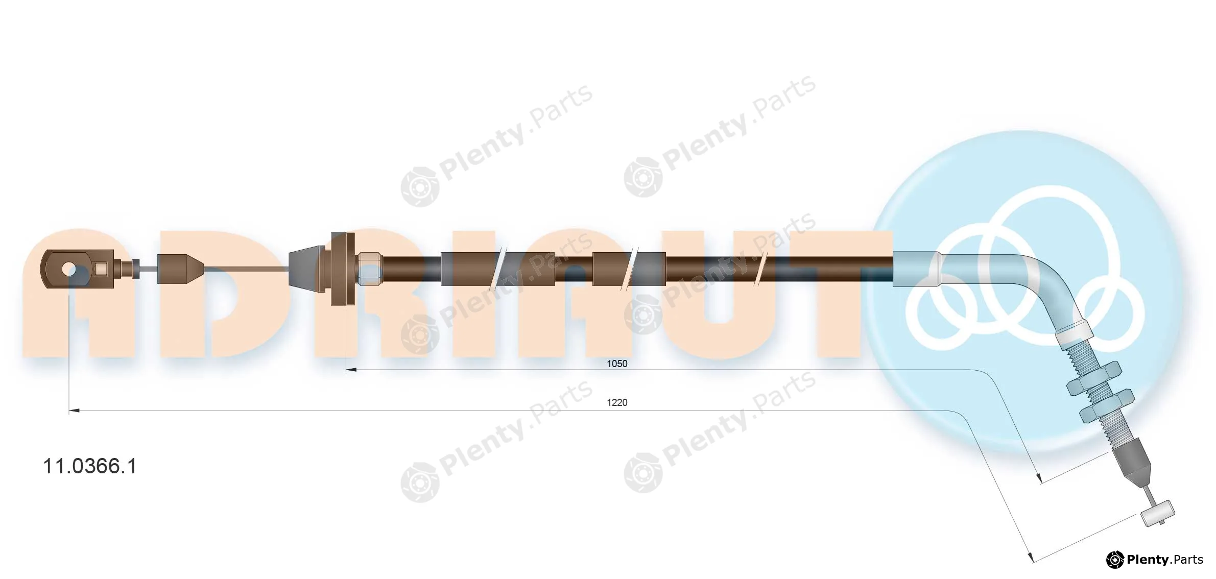 Adriauto 11.0366.1 — Accelerator Cable