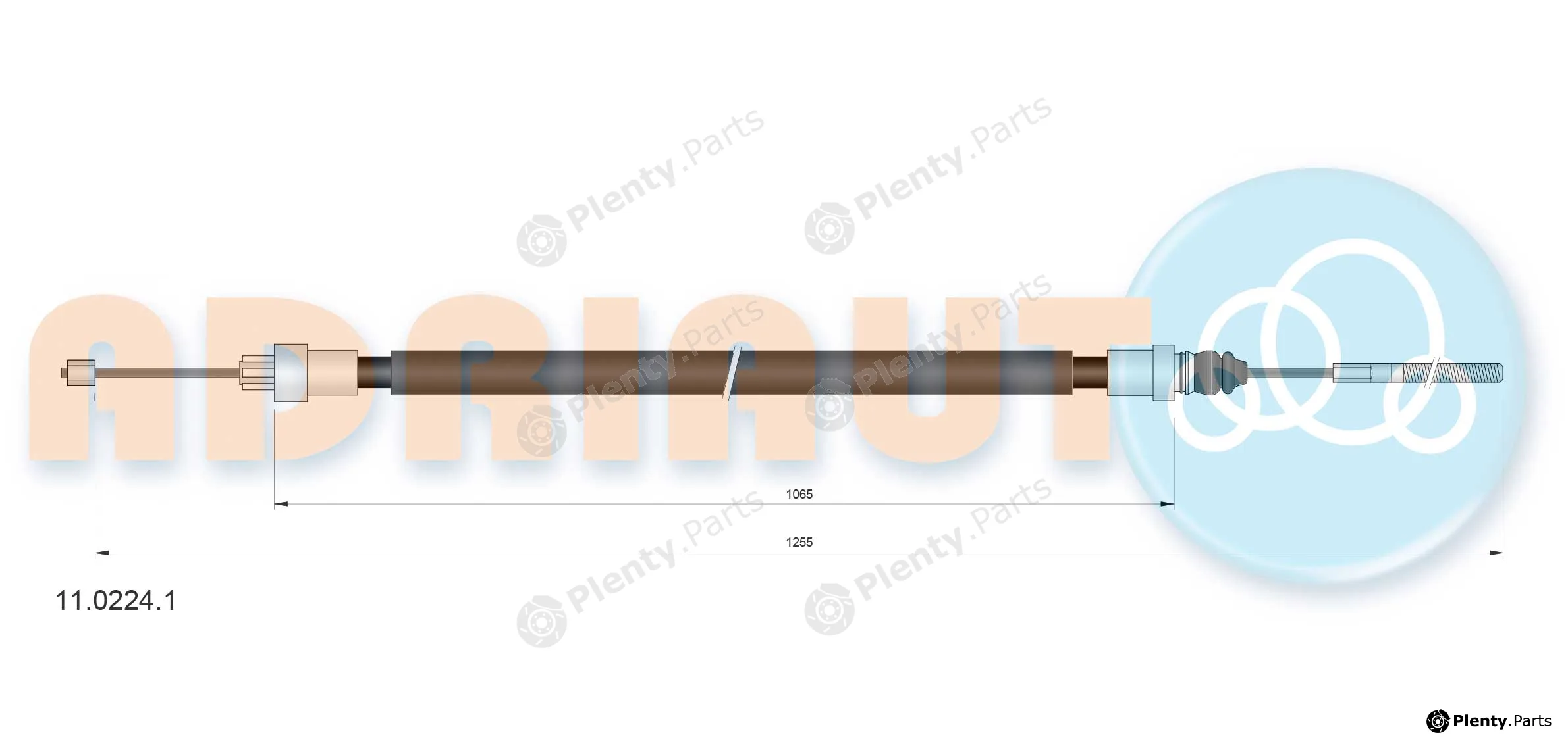 Adriauto 11.0224.1 — Cable Pull, parking brake