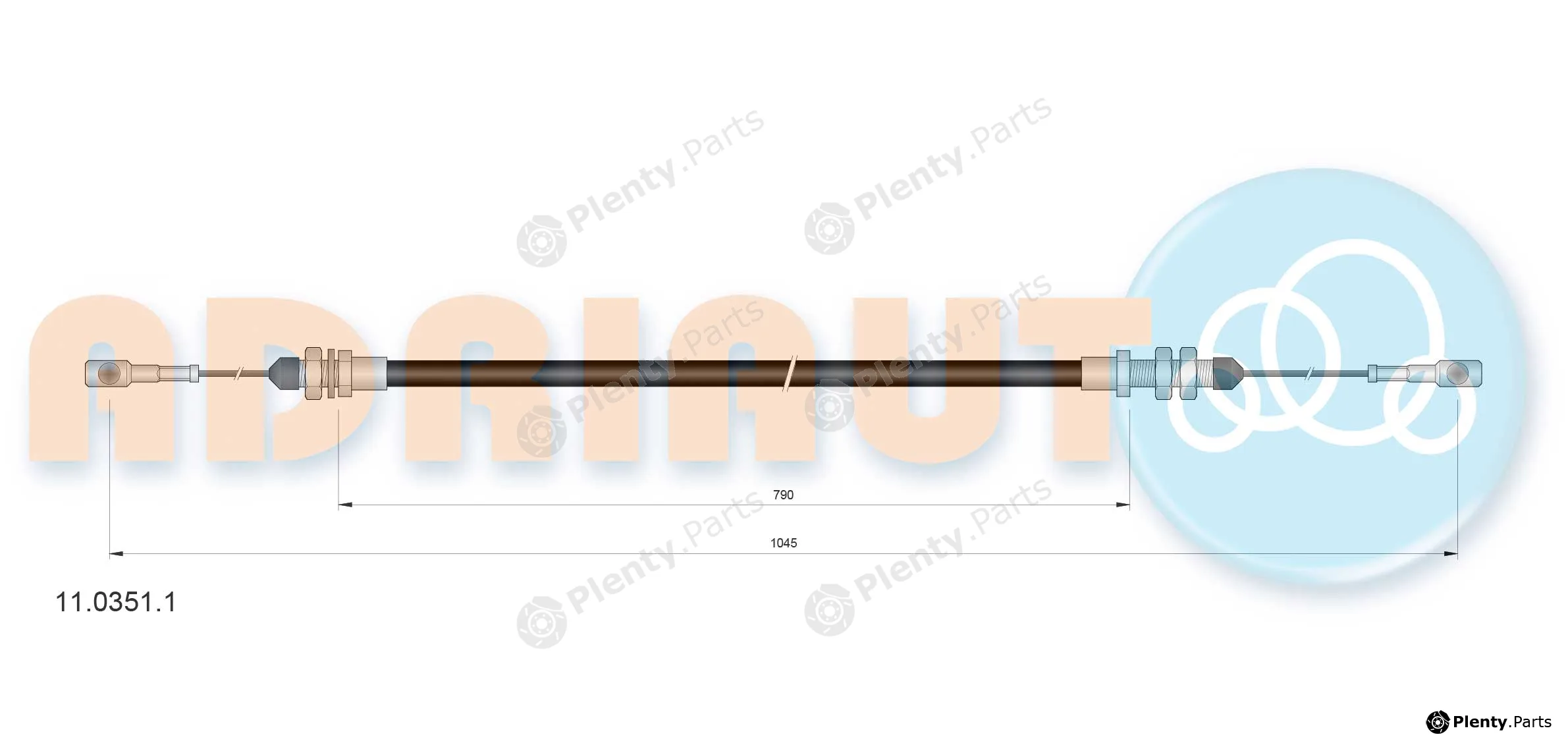 Adriauto 11.0351.1 — Accelerator Cable