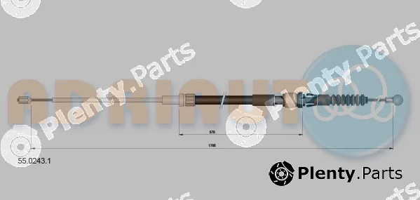 Adriauto 55.0243.1 — Cable Pull, parking brake