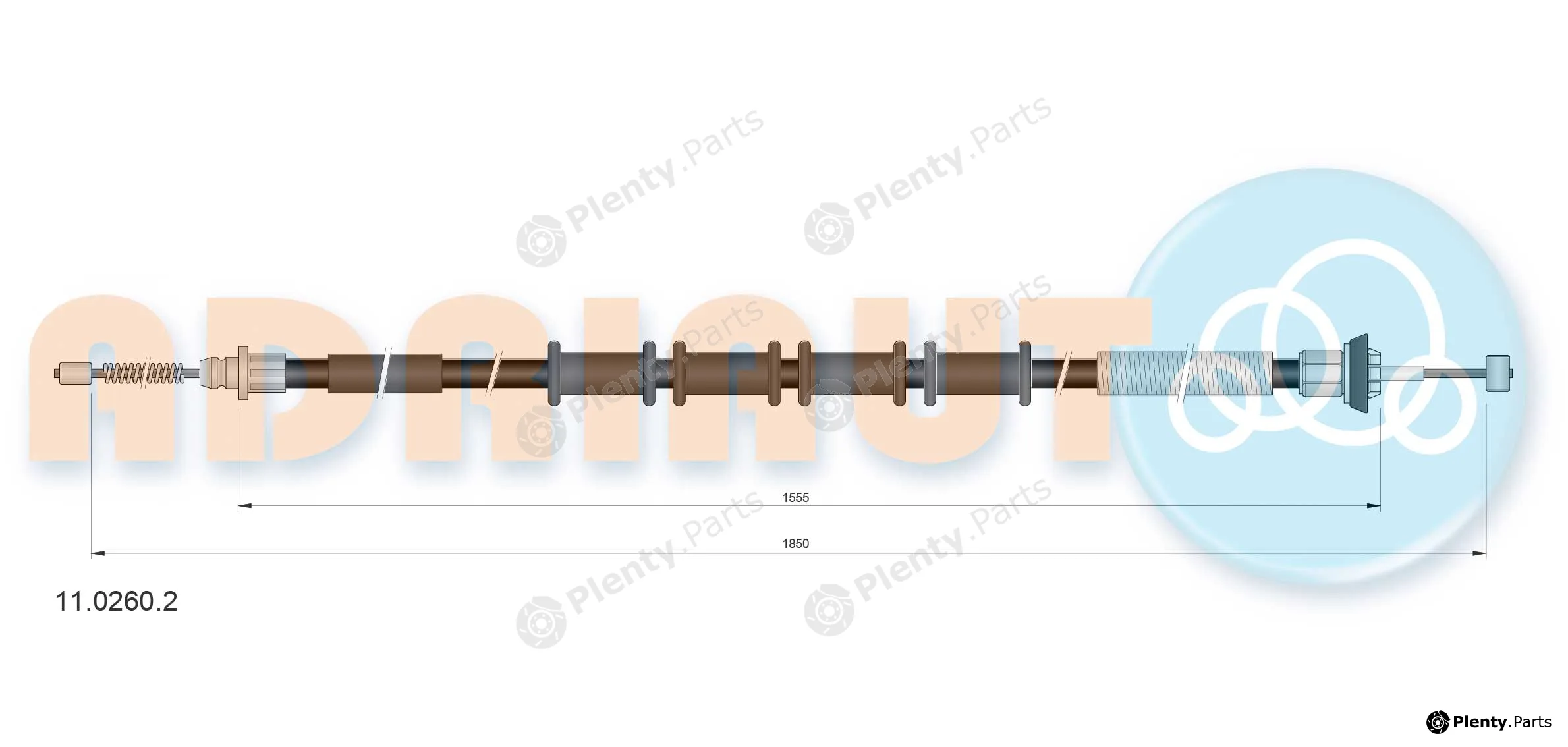 Adriauto 11.0260.2 — Cable Pull, parking brake