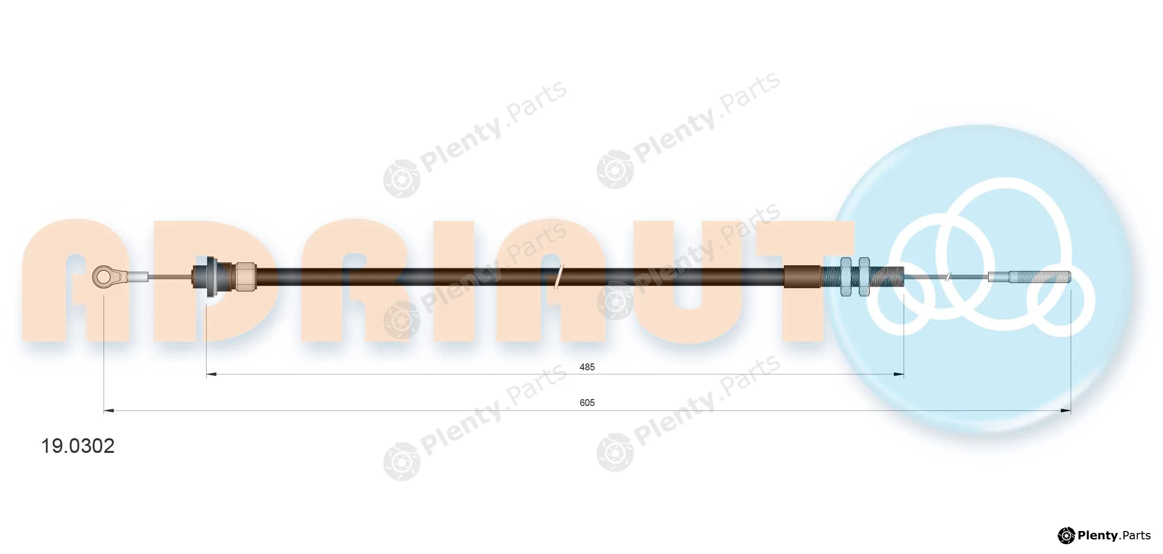Adriauto 19.0302 — Accelerator Cable