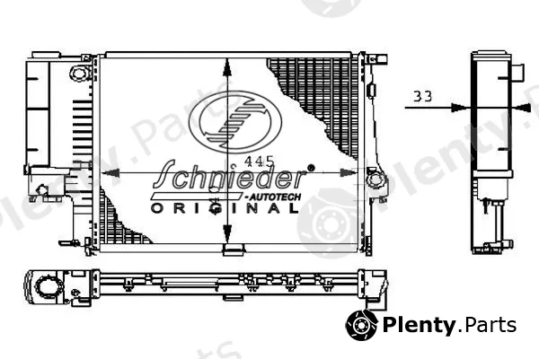 Schnieder Autotech BMS33.00008 — Radiator, engine cooling