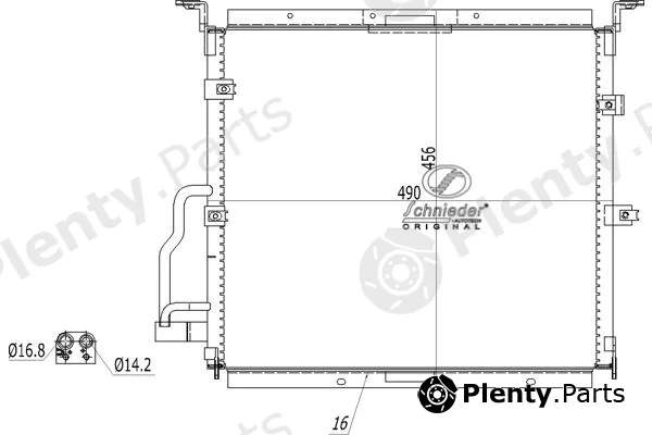 Schnieder Autotech BMS85.00070 — Condenser, air conditioning