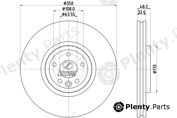 Schnieder Autotech LRS55.00362 — Brake Disc