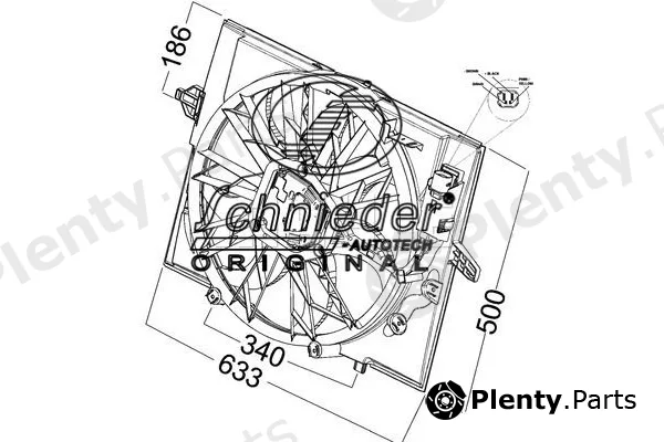Schnieder Autotech BMS47.00050 — Fan, engine cooling