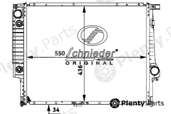 Schnieder Autotech BMS33.00001 — Radiator, engine cooling