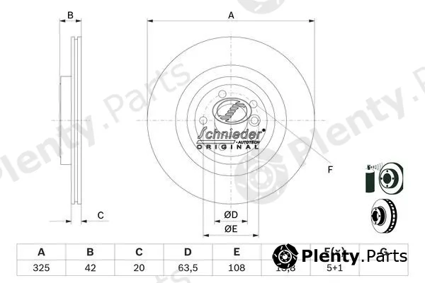 Schnieder Autotech JRS55.00379 — Brake Disc