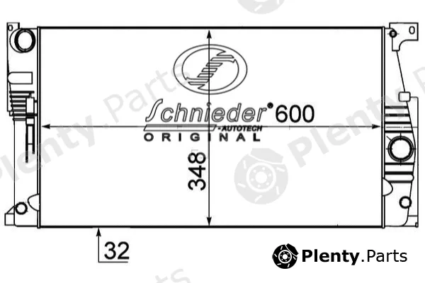 Schnieder Autotech BMS33.00234 — Radiator, engine cooling