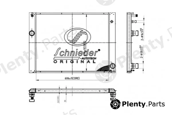 Schnieder Autotech BMS33.00026 — Radiator, engine cooling