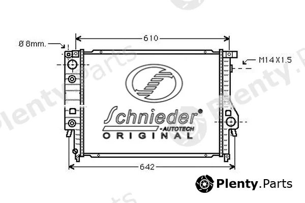 Schnieder Autotech BMS33.00002 — Radiator, engine cooling